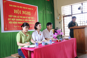 Tổ đại biểu số 1 HĐND xã Lộc Tấn tiếp xúc cử tri tại ấp...