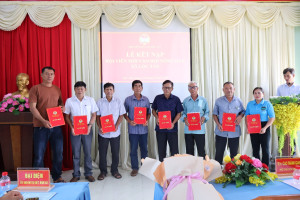 Hội Nông dân xã Lộc Tấn sơ kết công tác 6 tháng đầu năm, ra mắt Câu lạc bộ Nông dân sản xuất, kinh doanh giỏi