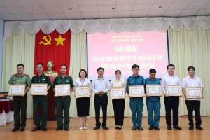 Đảng ủy xã Lộc Tấn tổng kết công tác diễn tập tác chiến...