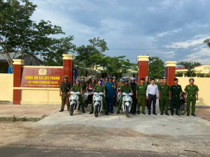 Công an xã Lộc Thành, tỉnh Đồng Nai tổ chức Lễ ra quân thực hiện cao điểm tấn công, trấn áp các loại tội phạm