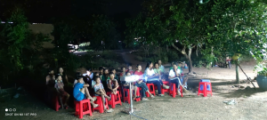 XÃ LỘC THÀNH: TỔ CHỨC CHIẾU PHIM LƯU ĐỘNG PHỤC VỤ NHÂN DÂN