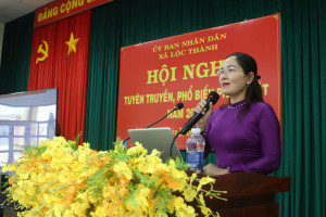 LỘC THÀNH TỔ CHỨC HỘI NGHỊ TUYÊN TRUYỀN, PHỔ BIẾN PHÁP LUẬT NĂM 2025 TRÊN ĐỊA BÀN XÃ