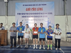Xã Lộc Thành: tổ chức Giải cầu lông giao hữu giữa cán bộ, công chức, viên chức và các đơn vị lực lượng vũ trang.
