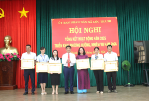 XÃ LỘC THÀNH TỔ CHỨC HỘI NGHỊ TỔNG KẾT HOẠT ĐỘNG NĂM 2025,...