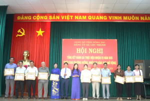 ĐẢNG ỦY XÃ LỘC THÀNH TỔ CHỨC HỘI NGHỊ TỔNG KẾT KẾT QỦA THỰC...