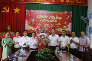 CÁC ĐOÀN ĐẾN THĂM, CHÚC TẾT ĐẢNG ỦY – HĐND – UBND – ỦY BAN MTTQ VIỆT NAM XÃ LỘC THÀNH