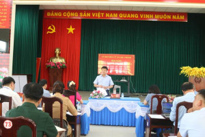 XÃ LỘC THÀNH TỔ CHỨC HỘI NGHỊ HỌP ỦY BAN BẦU CỬ PHIÊN THỨ 4