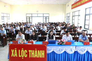 Đảng ủy xã Lộc Thành tổ chức, tham dự Hội nghị trực tuyến toàn quốc quán triệt Nghị quyết số 79-NQ/TW và Nghị quyết số 80-NQ/TW của Bộ Chính trị
