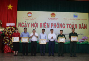 XÃ LỘC THÀNH LONG TRỌNG TỔ CHỨC NGÀY HỘI BIÊN PHÒNG TOÀN DÂN NĂM 2026