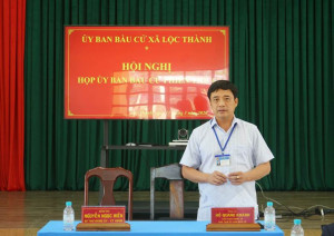 XÃ LỘC THÀNH TỔ CHỨC HỘI NGHỊ ỦY BAN BẦU CỬ PHIÊN THỨ 6