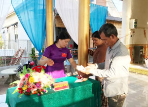 Cử tri xã Lộc Thành tham gia bầu cử với tinh thần trách nhiệm cao