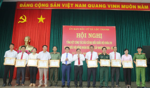 XÃ LỘC THÀNH TỔ CHỨC HỘI NGHỊ TỔNG KẾT CÔNG TÁC BẦU CỬ ĐẠI BIỂU QUỐC HỘI KHÓA XVI VÀ ĐẠI BIỂU HĐND CÁC CẤP NHIỆM KỲ 2026 - 2031