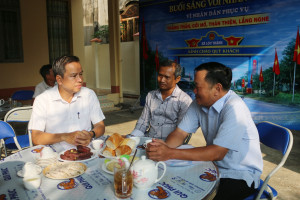 LỘC THÀNH: LAN TỎA TINH THẦN "VÌ NHÂN DÂN PHỤC VỤ" QUA MÔ HÌNH "BUỔI SÁNG VỚI NHÂN DÂN"