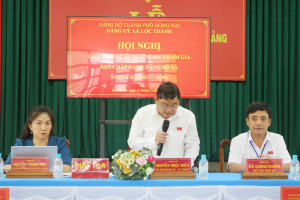 Đảng ủy xã Lộc Thành tổ chức Hội nghị giới thiệu ứng cử Ủy viên Ban Chấp hành Đảng bộ xã nhiệm kỳ 2025 – 2030