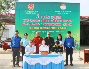 Lộc Thành phát động phong trào thi đua “Toàn dân chung tay bảo vệ môi trường, vì một Việt Nam xanh - sạch - đẹp”