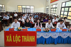 XÃ LỘC THÀNH THAM DỰ HỘI NGHỊ TRỰC TUYẾN SƠ KẾT 01 NĂM THỰC HIỆN MÔ HÌNH TỔ CHỨC TỔNG THỂ CỦA HỆ THỐNG CHÍNH TRỊ VÀ MÔ HÌNH CHÍNH QUYỀN 03 CẤP