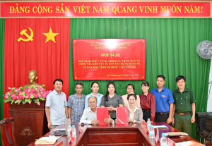 XÃ LỘC THÀNH BÀN GIAO CHỨC NĂNG, NHIỆM VỤ  THAM MƯU VỀ CÔNG TÁC DÂN VẬN