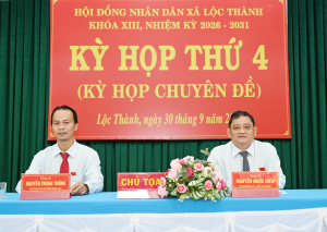 HĐND xã Lộc Thành tổ chức Kỳ họp thứ 4 (kỳ họp chuyên đề)