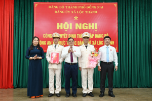 ĐẢNG ỦY XÃ LỘC THÀNH CÔNG BỐ QUYẾT ĐỊNH THÀNH LẬP ĐẢNG BỘ CÔNG AN XÃ VÀ CÔNG TÁC CÁN BỘ