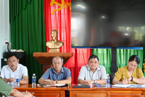 ĐẢNG ỦY XÃ LỘC THÀNH LÀM VIỆC TẠI ẤP KLIÊU