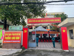 Hội đồng nghĩa vụ Quân sự Phường Long Bình tổ chức khám sơ tuyển nghĩa vụ quân sự