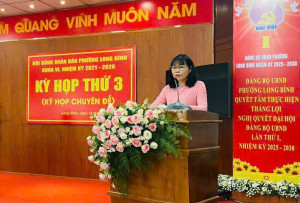 Kỳ họp thứ 3 (kỳ họp chuyên đề) Hội đồng nhân dân phường Long Bình khoá VI: Quyết định về ngân sách sau sắp xếp địa giới hành chính