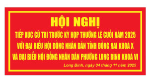 Thông báo tổ chức tiếp xúc cử tri trước kỳ họp thường lệ cuối năm 2025