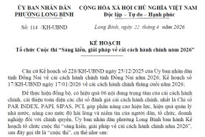 Tổ chức Cuộc thi “Sáng kiến, giải pháp về cải cách hành...