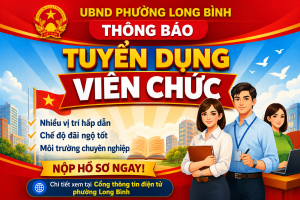 Thông báo về việc tuyển dụng viên chức năm 2026