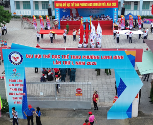 PHƯỜNG LONG BÌNH KHAI MẠC ĐẠI HỘI TDTT LẦN THỨ I NĂM 2026: SỨC MẠNH ĐOÀN KẾT TRONG KỶ NGUYÊN VƯƠN MÌNH