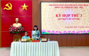 Hội đồng nhân dân phường Long Bình tổ chức kỳ họp thứ 3 (kỳ họp chuyên đề).