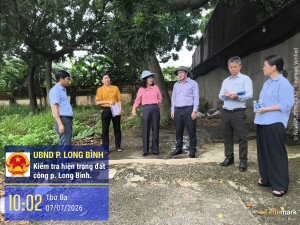 Tăng cường kiểm tra, rà soát hiện trạng quản lý, sử dụng đất công trên địa bàn phường Long Bình