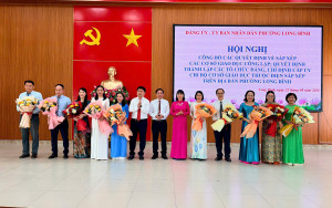 PHƯỜNG LONG BÌNH TỔ CHỨC HỘI NGHỊ CÔNG BỐ CÁC QUYẾT ĐỊNH SẮP...