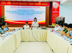 Thường trực HĐND phường Long Bình thông qua dự thảo Báo cáo...
