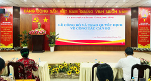 UBND PHƯỜNG LONG BÌNH TỔ CHỨC HỘI NGHỊ CÔNG BỐ QUYẾT ĐỊNH VỀ...