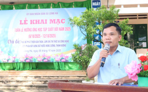 Xã Long Hà tổ chức khai mạc Tuần lễ hưởng ứng học tập suốt đời năm 2025.