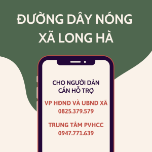 Thông tin đường dây nóng xã Long Hà