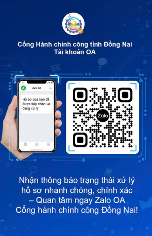 Công dân có thể theo dõi tiến độ xử lý hồ sơ trên Cổng Dịch vụ công qua Zalo OA