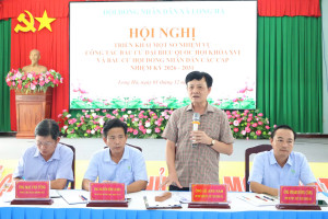 XÃ LONG HÀ TỔ CHỨC HỘI NGHỊ TRIỂN KHAI MỘT SỐ NHIỆM VỤ GIAI ĐOẠN 2026-2031, GẶP MẶT ĐẠI BIỂU HĐND XÃ KHÓA VII, NHIỆM KỲ 2021-2026