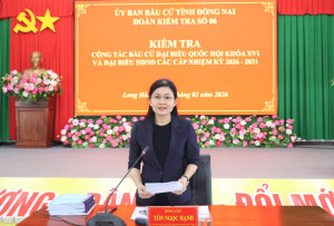ĐOÀN KIỂM TRA SỐ 06, ỦY BAN BẦU CỬ TỈNH ĐỒNG NAI KIỂM TRA CÔNG TÁC BẦU CỬ CÁC XÃ LONG HÀ, PHÚ RIỀNG, PHÚ TRUNG.