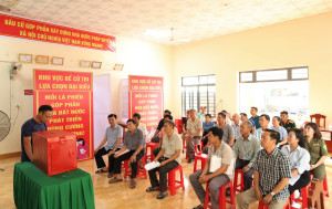 HƯỚNG DẪN THỰC HÀNH  QUY TRÌNH BẦU CỬ TẠI CÁC ĐƠN VỊ BẦU CỬ TRÊN ĐỊA BÀN XÃ LONG HÀ.