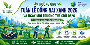 Hình bìa hưởng ứng tuần lễ Đồng Nai xanh năm 2026