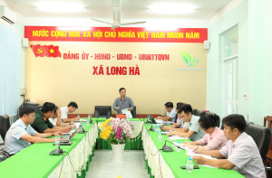 UBND XÃ LONG HÀ BÀN GIẢI PHÁP THỰC HIỆN HIỆU QUẢ ĐỢT THI ĐUA ĐẶC BIỆT 500 NGÀY ĐÊM.
