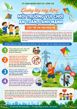Chung tay xây dựng môi trường vui chơi an toàn, lành mạnh cho trẻ em vào mùa hè