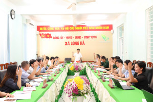 HỘI NGHỊ BAN CHẤP HÀNH ĐẢNG BỘ XÃ LONG HÀ PHIÊN CHUYÊN ĐỀ, NHIỆM KỲ 2025-2030.