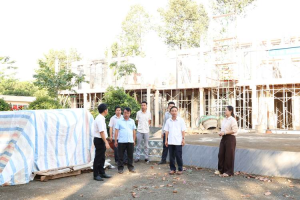 ĐOÀN KIỂM TRA LIÊN NGÀNH XÃ LONG HÀ KIỂM TRA ĐỘT XUẤT CÁC CÔNG TRÌNH ĐẦU TƯ CÔNG TRÊN ĐỊA BÀN XÃ