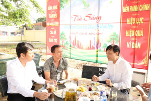 XÃ LONG HÀ TỔ CHỨC CHƯƠNG TRÌNH “TRÀ SÁNG VỚI NHÂN DÂN VÀ DOANH NGHIỆP” – LẮNG NGHE VÀ ĐỒNG HÀNH.
