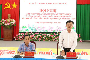 CÁC TRƯỜNG HỌC XÃ LONG HÀ CHỦ ĐỘNG TRỌNG CÔNG TÁC BÀN GIAO VÀ CHUẨN BỊ NĂM HỌC MỚI SAU SẮP XẾP