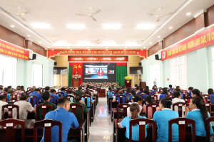 XÃ LONG HÀ DỰ HỘI NGHỊ TỔNG KẾT CHƯƠNG TRÌNH PHỐI HỢP BẢO VỆ MÔI TRƯỜNG VÀ ỨNG PHÓ VỚI BIẾN ĐỔI KHÍ HẬU.