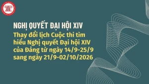 Thay đổi thời gian cuộc thi trực tuyến tìm hiểu nghị quyết...